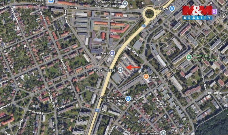 Pronájem garáže, Pardubice - Bílé Předměstí, 20 m2