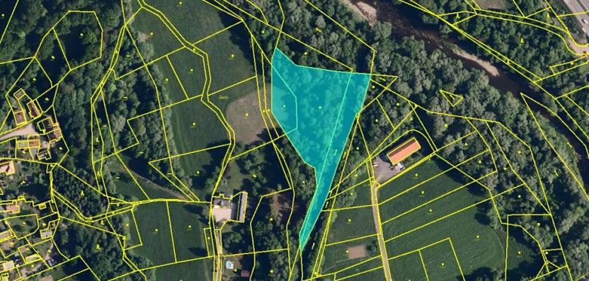 Dražba pozemku, Vendryně, 8903 m2