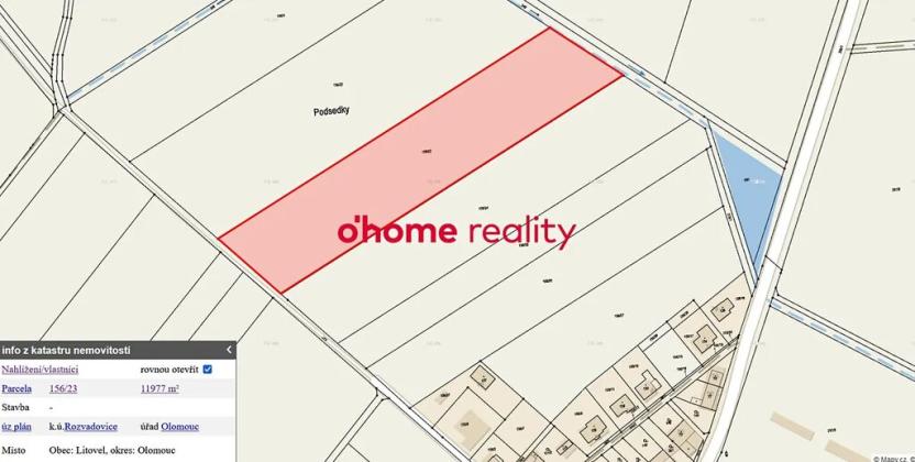 Prodej pole, Litovel, 15625 m2