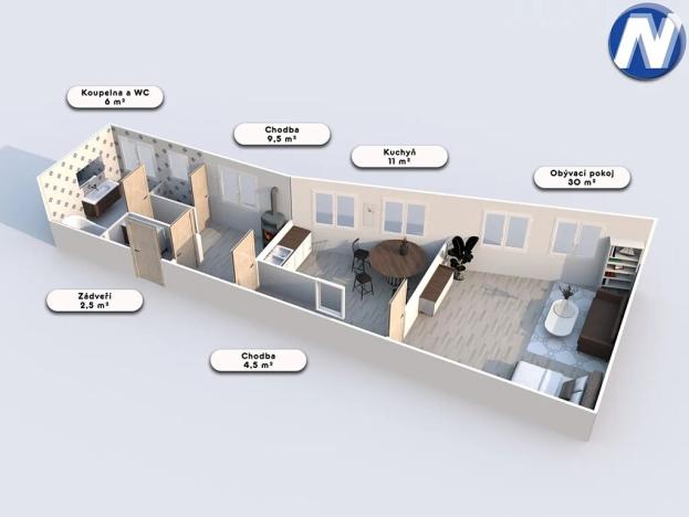 Prodej bytu 1+1, Vimperk, Steinbrenerova, 64 m2