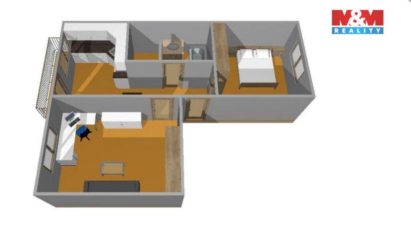 Prodej bytu 2+1, České Budějovice - České Budějovice 7, Mánesova, 47 m2