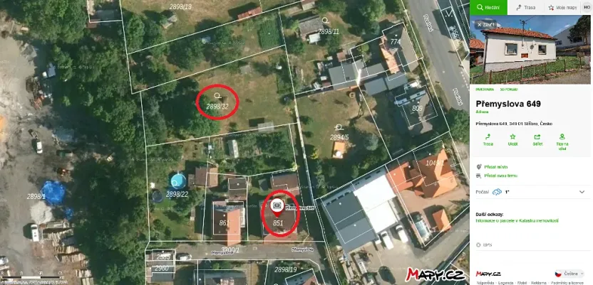 Prodej zahrady, Stříbro, Přemyslova, 1007 m2