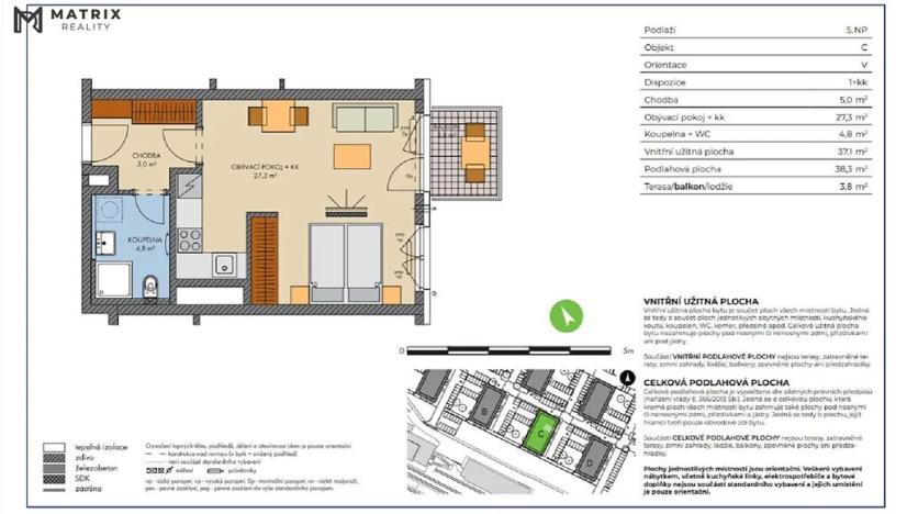 Prodej bytu 1+kk, Kralupy nad Vltavou, Havlíčkova, 38 m2