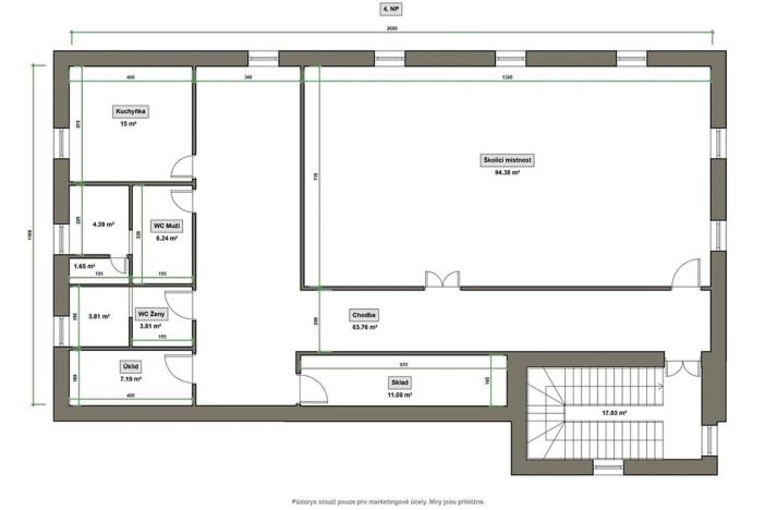 Prodej obchodního prostoru, Zlín, Bezručova, 1976 m2