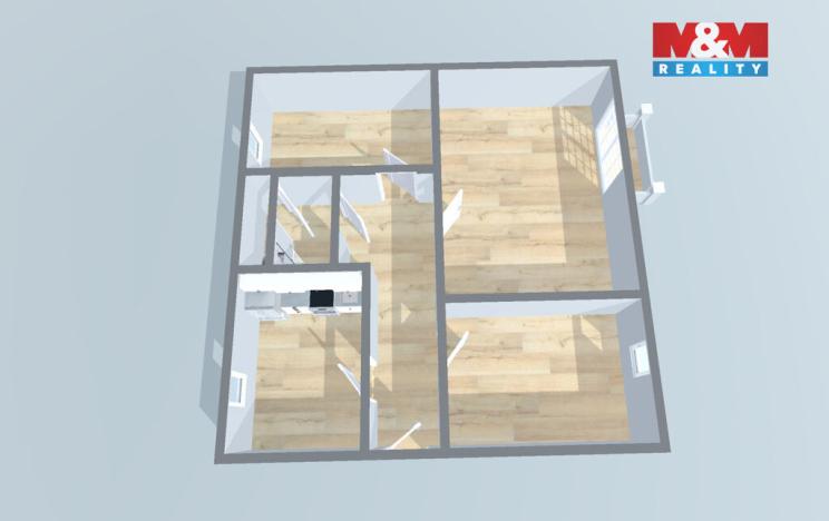 Prodej bytu 3+1, Uhlířské Janovice, 1. máje, 70 m2