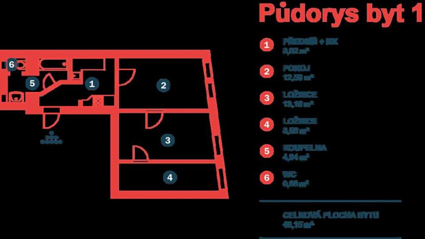 Pronájem bytu 3+kk, Praha - Žižkov, Lupáčova, 57 m2