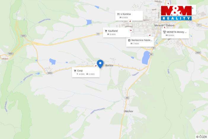 Pronájem bytu 3+kk, Moravská Třebová - Boršov, 66 m2