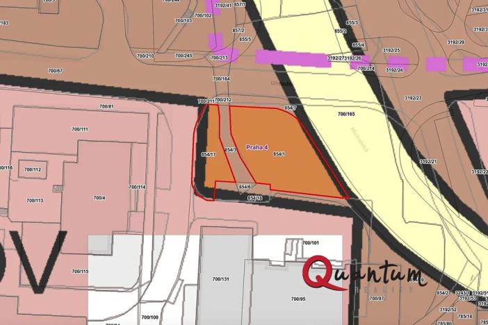 Prodej komerčního pozemku, Praha, Michelská, 645 m2