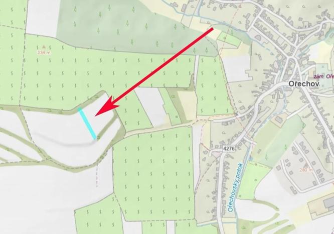 Prodej podílu pole, Ořechov, 917 m2