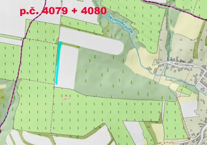 Prodej pole, Ořechov, 10343 m2