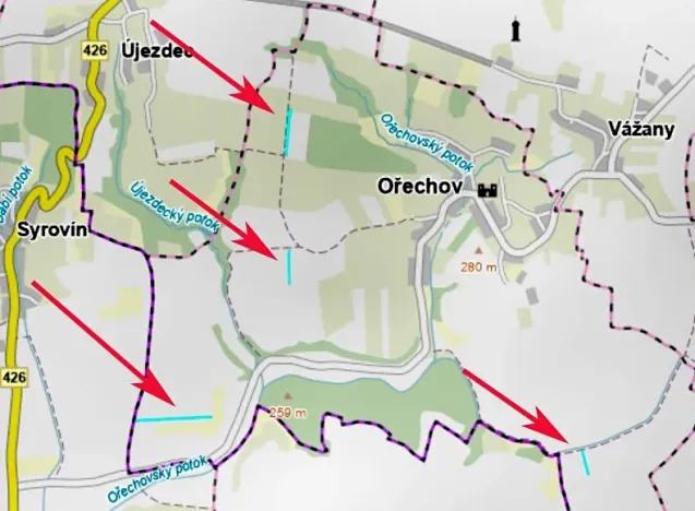 Prodej pole, Ořechov, 10343 m2