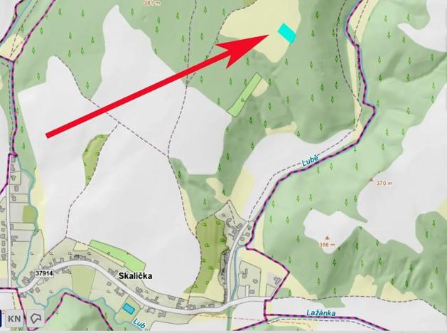 Prodej louky, Skalička, 2158 m2