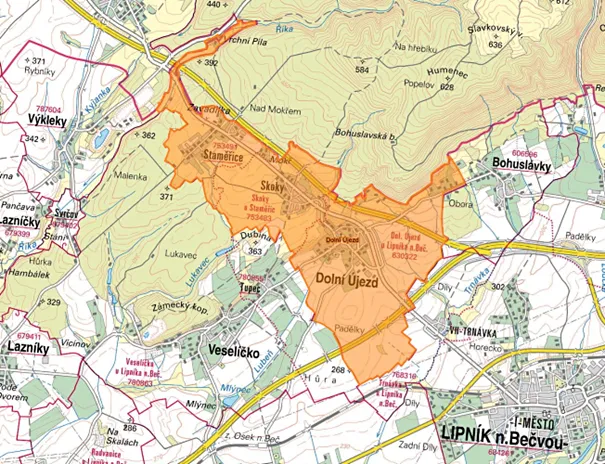 Dražba zahrady, Dolní Újezd, 2253 m2