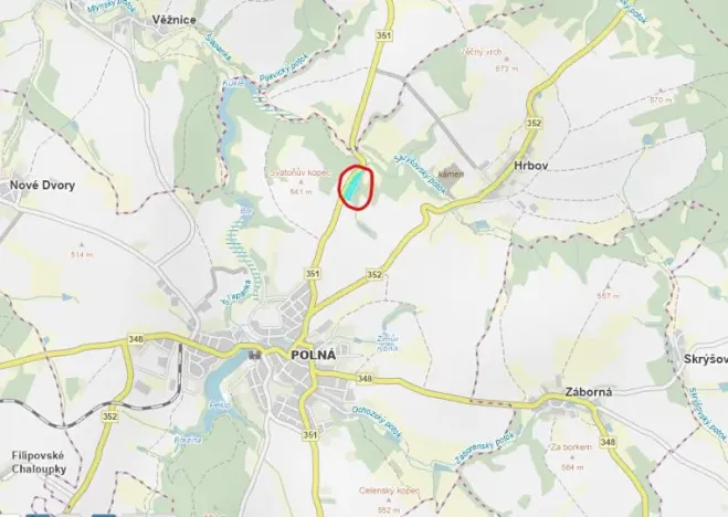 Prodej podílu lesa, Polná, 18408 m2