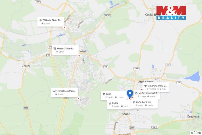 Pronájem rodinného domu, Zruč-Senec - Zruč, Plzeňská, 100 m2