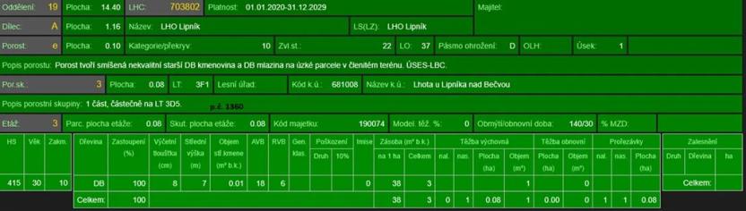 Prodej lesa, Lhota, 6286 m2