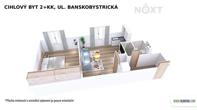 Prodej bytu 2+kk, Šumperk, Banskobystrická, 44 m2