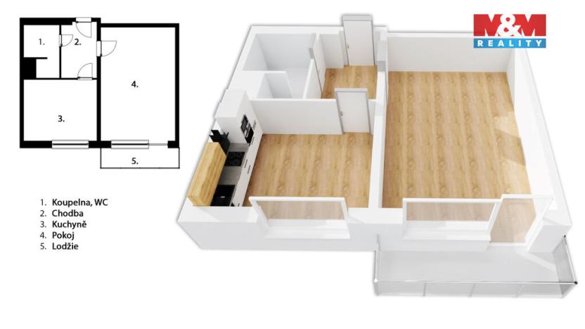 Prodej bytu 1+1, Ostrava, 29. dubna, 39 m2