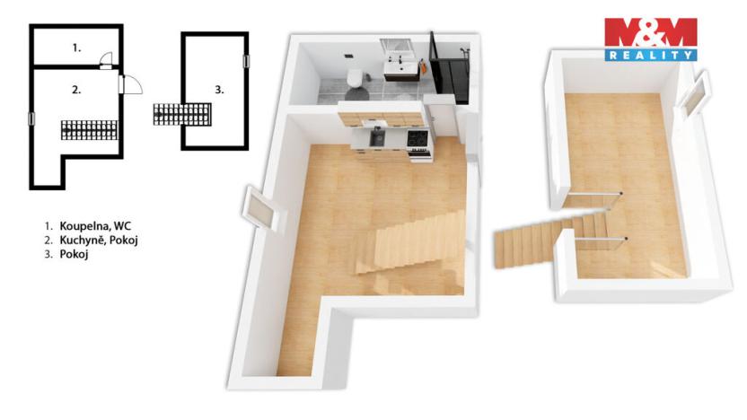 Prodej bytu 2+kk, Ostrava - Zábřeh, U Hřiště, 54 m2