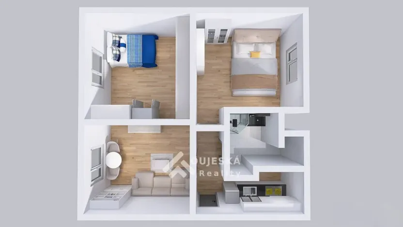 Prodej bytu 3+1, Boskovice, Jiráskova, 62 m2