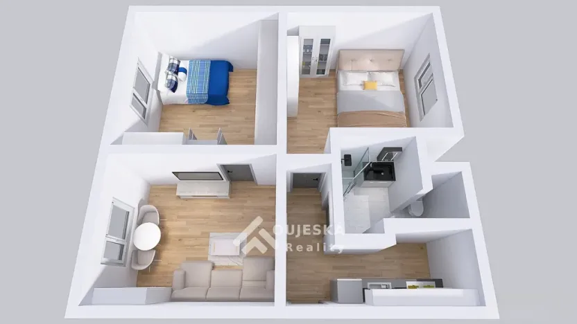 Prodej bytu 3+1, Boskovice, Jiráskova, 62 m2