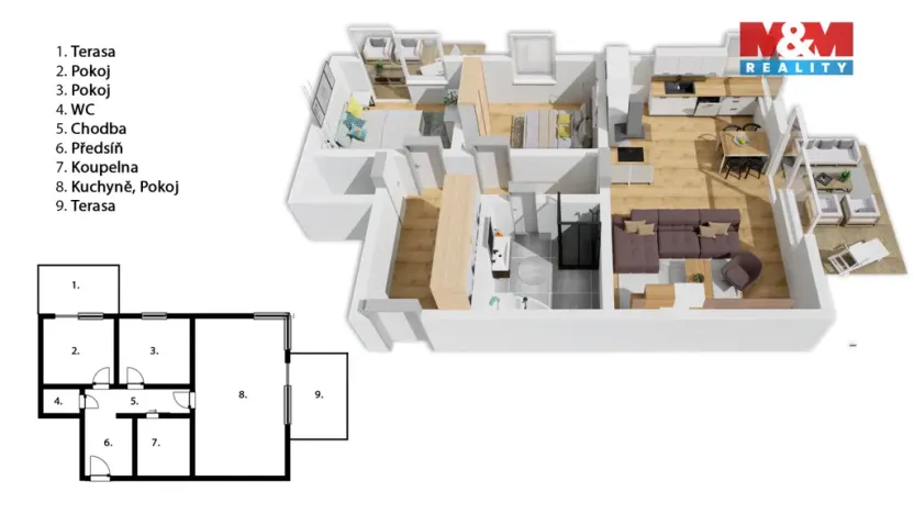Prodej bytu 3+kk, Jihlava, U Dlouhé stěny, 74 m2