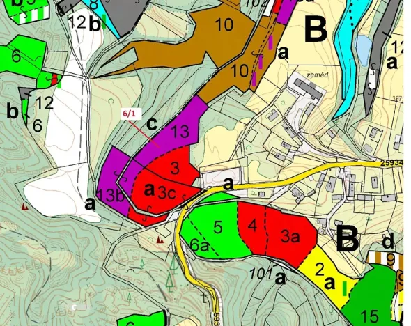 Dražba lesa, Dobřeň, 6871 m2