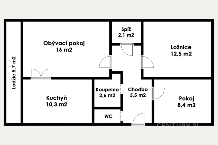 Prodej bytu 3+1, Slaný, Otakara Jaroše, 63 m2