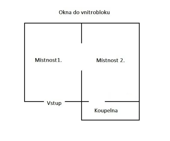 Pronájem bytu 1+1, Teplice, Jankovcova, 28 m2
