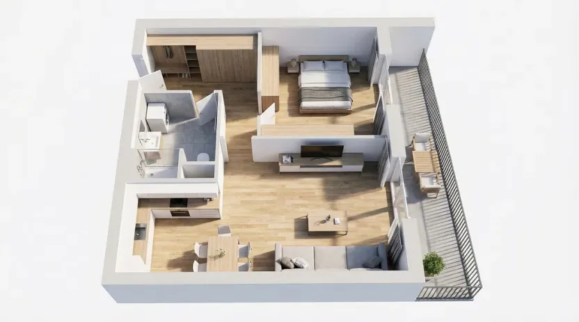 Prodej bytu 2+kk, Hradec Králové - Kukleny, Pražská třída, 54 m2