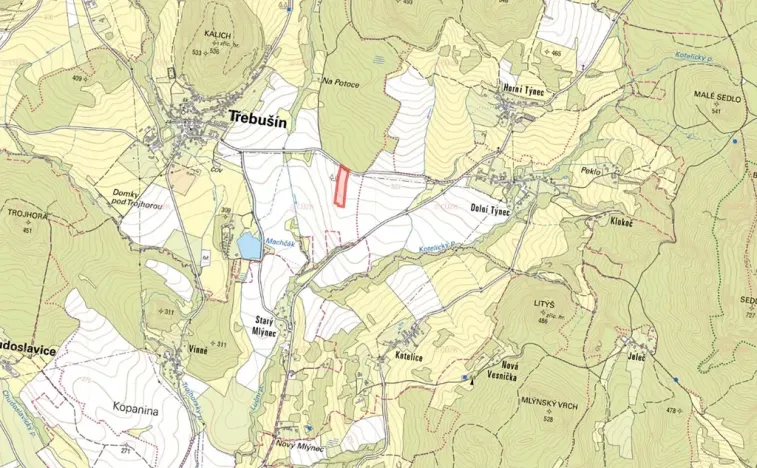 Prodej pole, Třebušín, 16758 m2