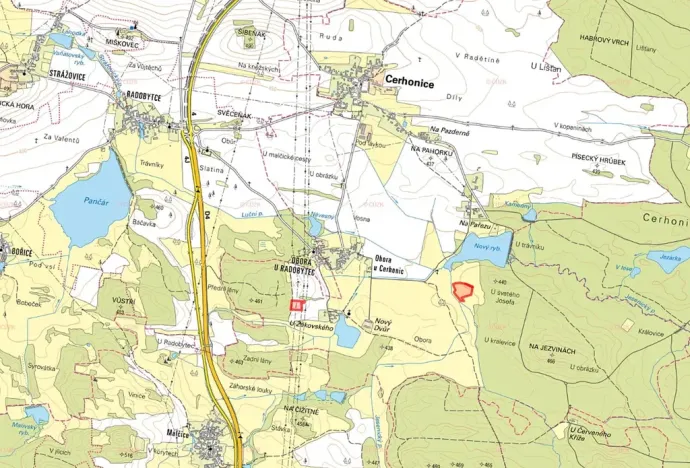 Prodej louky, Cerhonice, 23064 m2