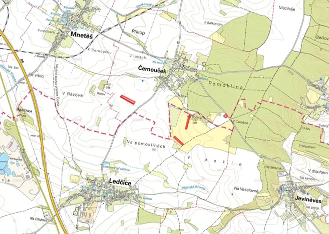 Prodej pole, Černouček, 10081 m2