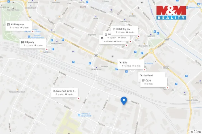 Pronájem výrobních prostor, Rokycany - Nové Město, Dukelská, 676 m2