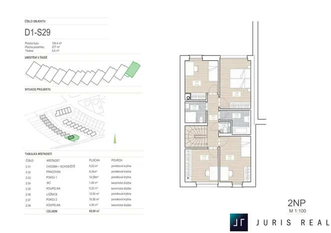 Prodej rodinného domu, Praha - Štěrboholy, Za Hrušovem, 129 m2