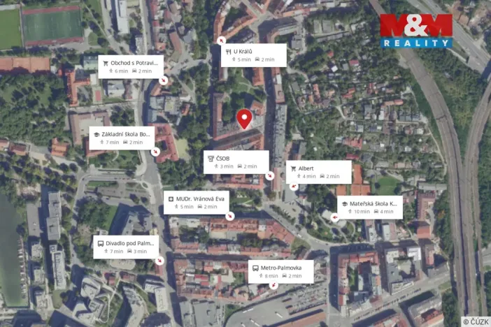 Prodej bytu 2+kk, Praha - Libeň, Andrštova, 49 m2