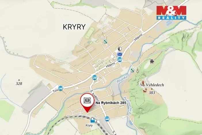 Prodej rodinného domu, Kryry, Na Rybníkách, 80 m2