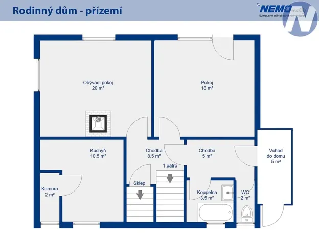 Prodej rodinného domu, Kostelec nad Černými lesy, Tyršova, 139 m2