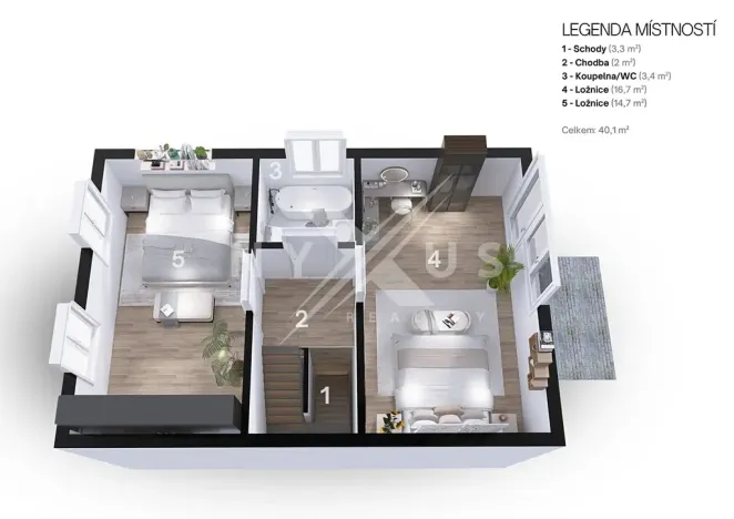 Prodej rodinného domu, Králův Dvůr, Větrná, 80 m2