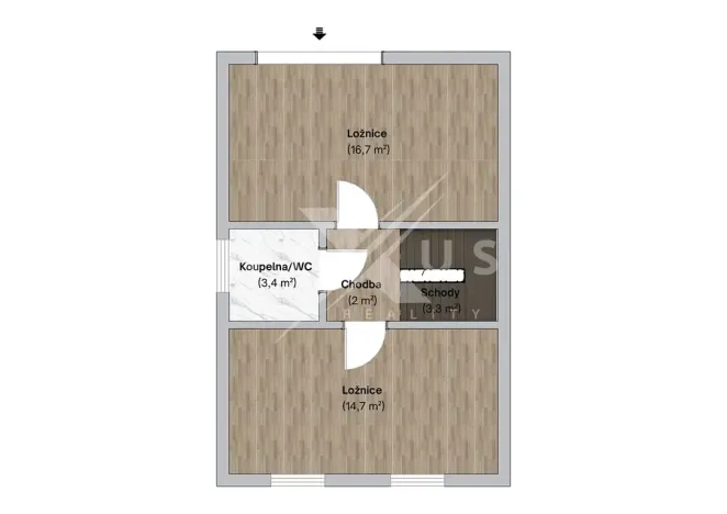 Prodej rodinného domu, Králův Dvůr, Větrná, 80 m2