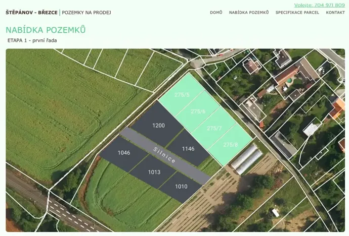 Prodej pozemku pro bydlení, Štěpánov, 912 m2