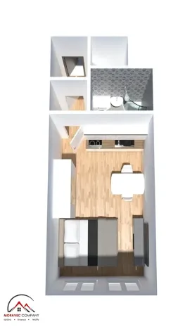 Pronájem bytu 1+kk, Ostrava, Palackého, 29 m2