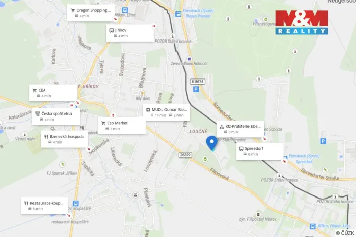 Prodej pozemku pro bydlení, Jiříkov, Fibichova, 864 m2