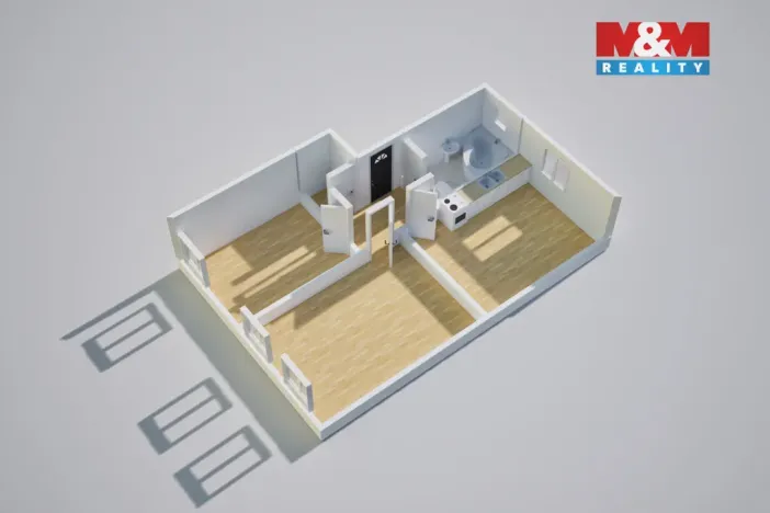 Prodej bytu 2+1, Ústí nad Labem - Ústí nad Labem-centrum, Ve Smyčce, 73 m2