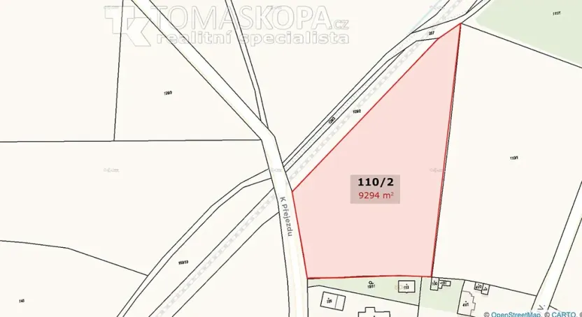 Prodej pozemku pro bydlení, Vysoký Újezd, 9294 m2