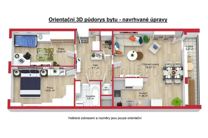 Prodej bytu 3+1, Praha - Chodov, Augustinova, 75 m2