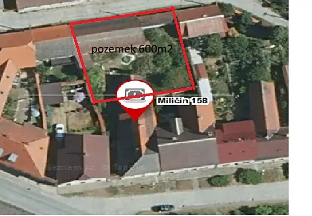 Prodej pozemku pro bydlení, Miličín, 600 m2
