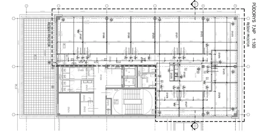 Pronájem kanceláře, Praha - Holešovice, Argentinská, 352 m2