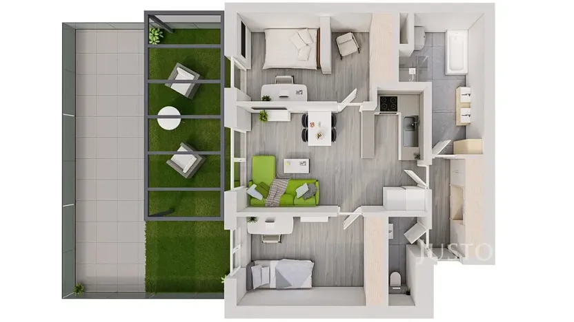 Prodej bytu 3+kk, České Budějovice, Na Zlaté stoce, 72 m2