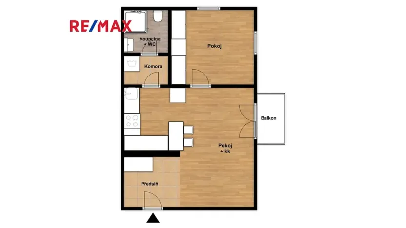 Pronájem bytu 2+kk, Zbůch, Brigádnická, 40 m2